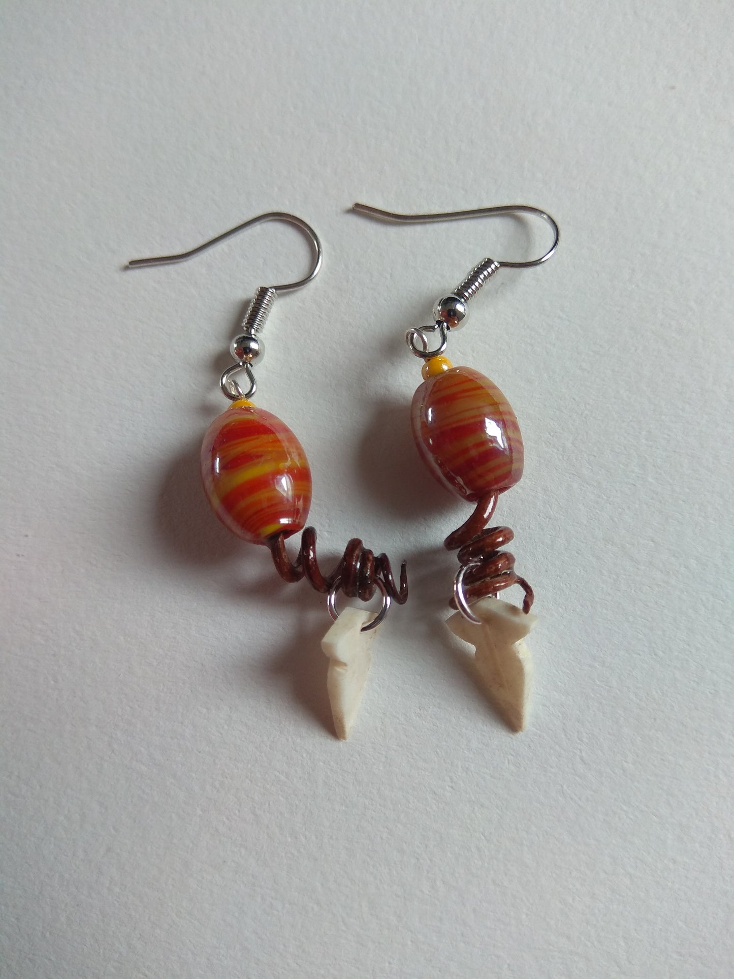 Boucles d'oreilles feuilles de vigne