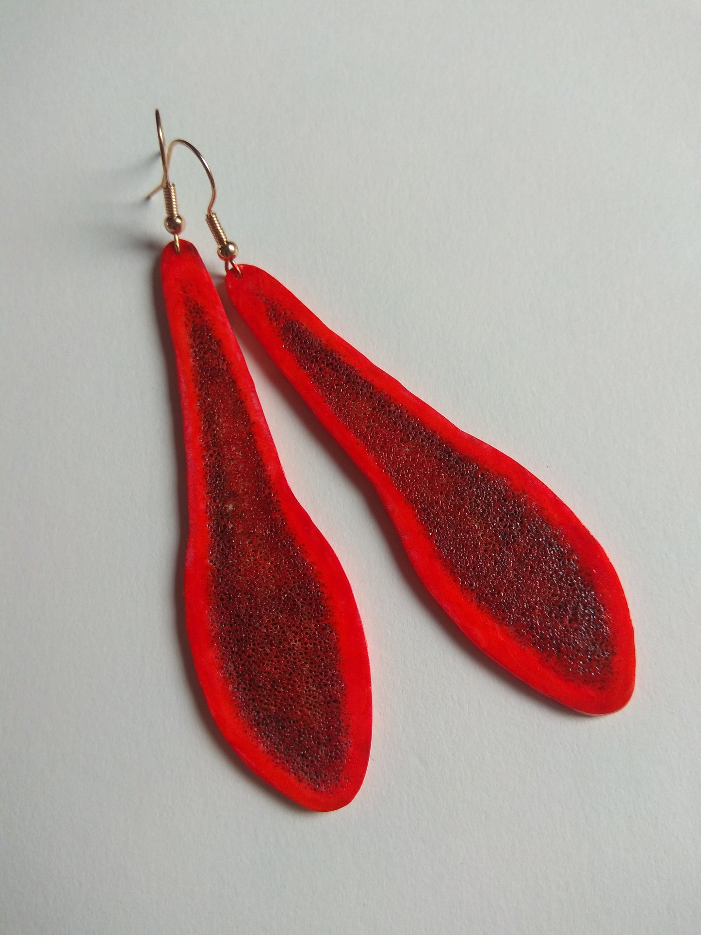 Boucles d'oreilles lames de daim