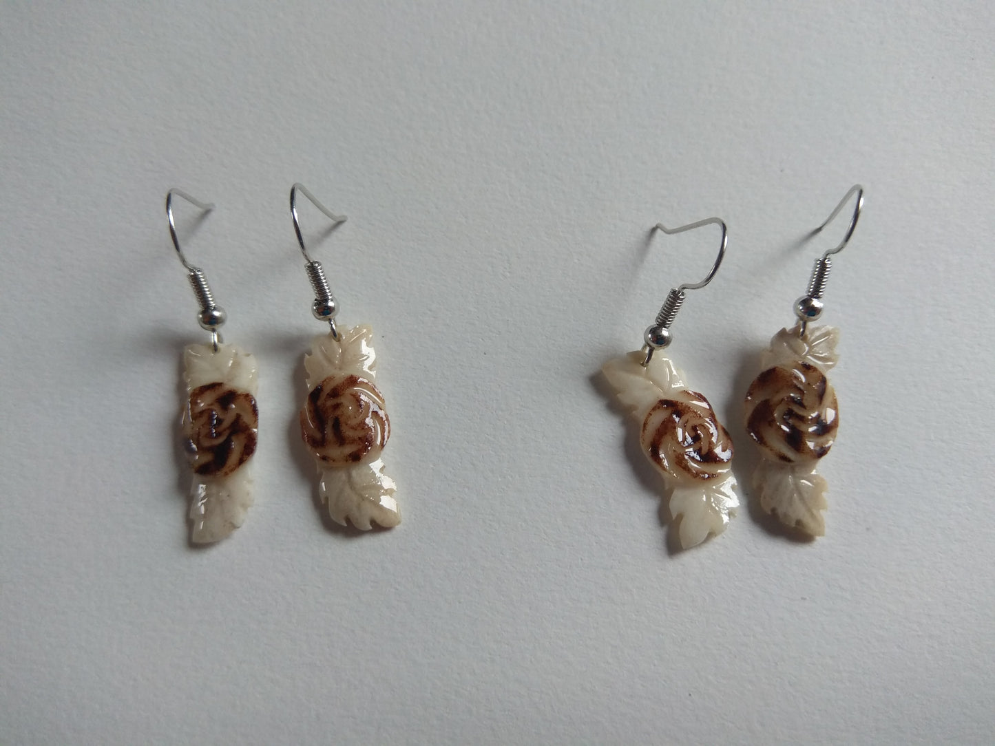 Boucles d'oreilles rose de cerf