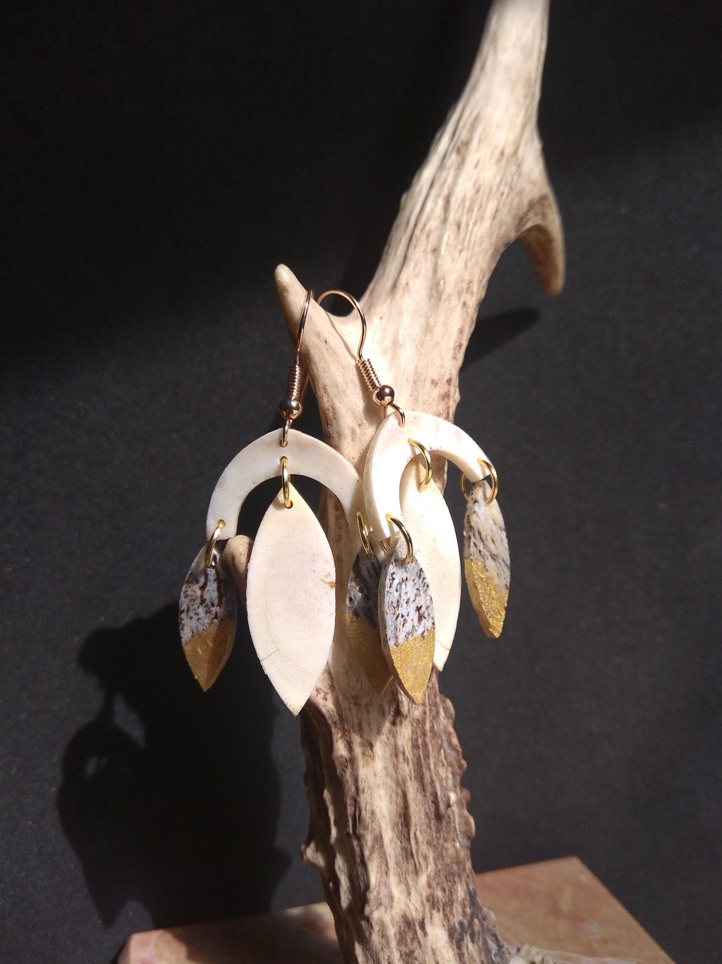 Boucles d'oreilles pendants de cerf