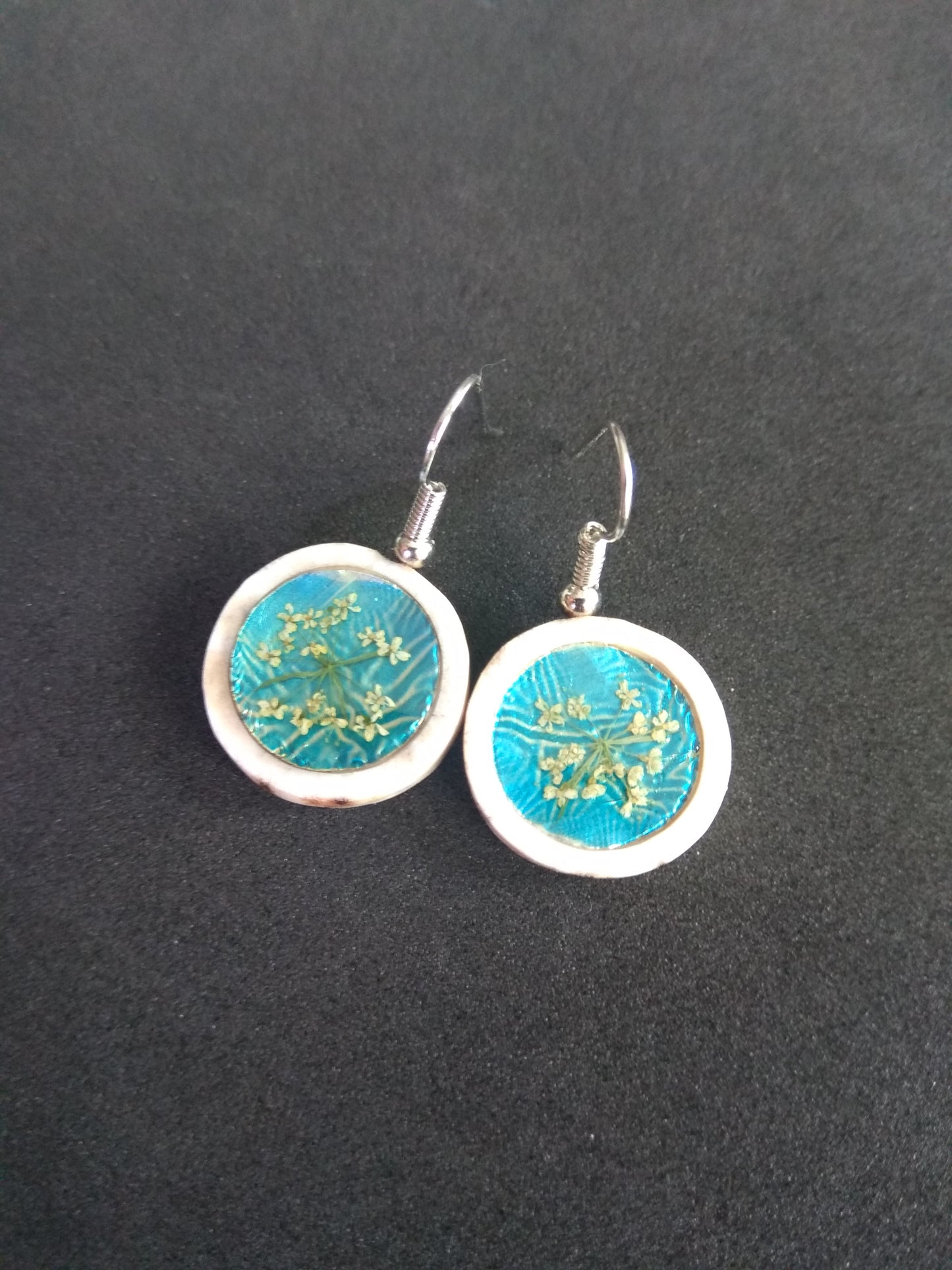 Boucles d'oreilles fleurs et cerf