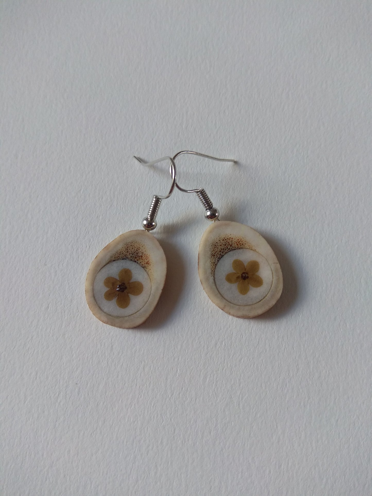 Boucles d'oreilles myosotis