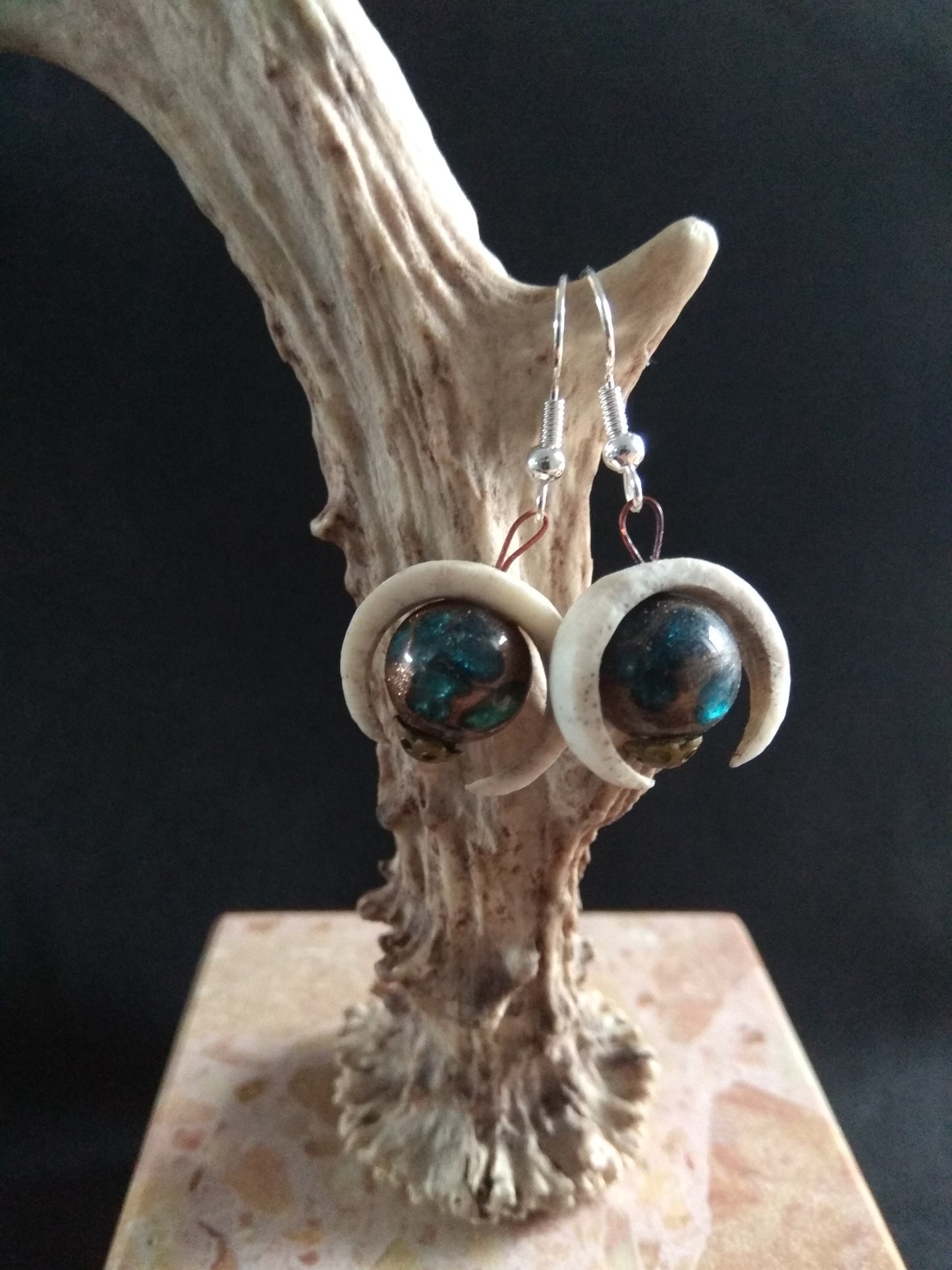 Boucles d'oreilles cerf de lune