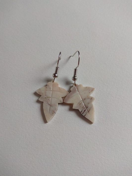 Boucles d'oreilles feuilles de cerf