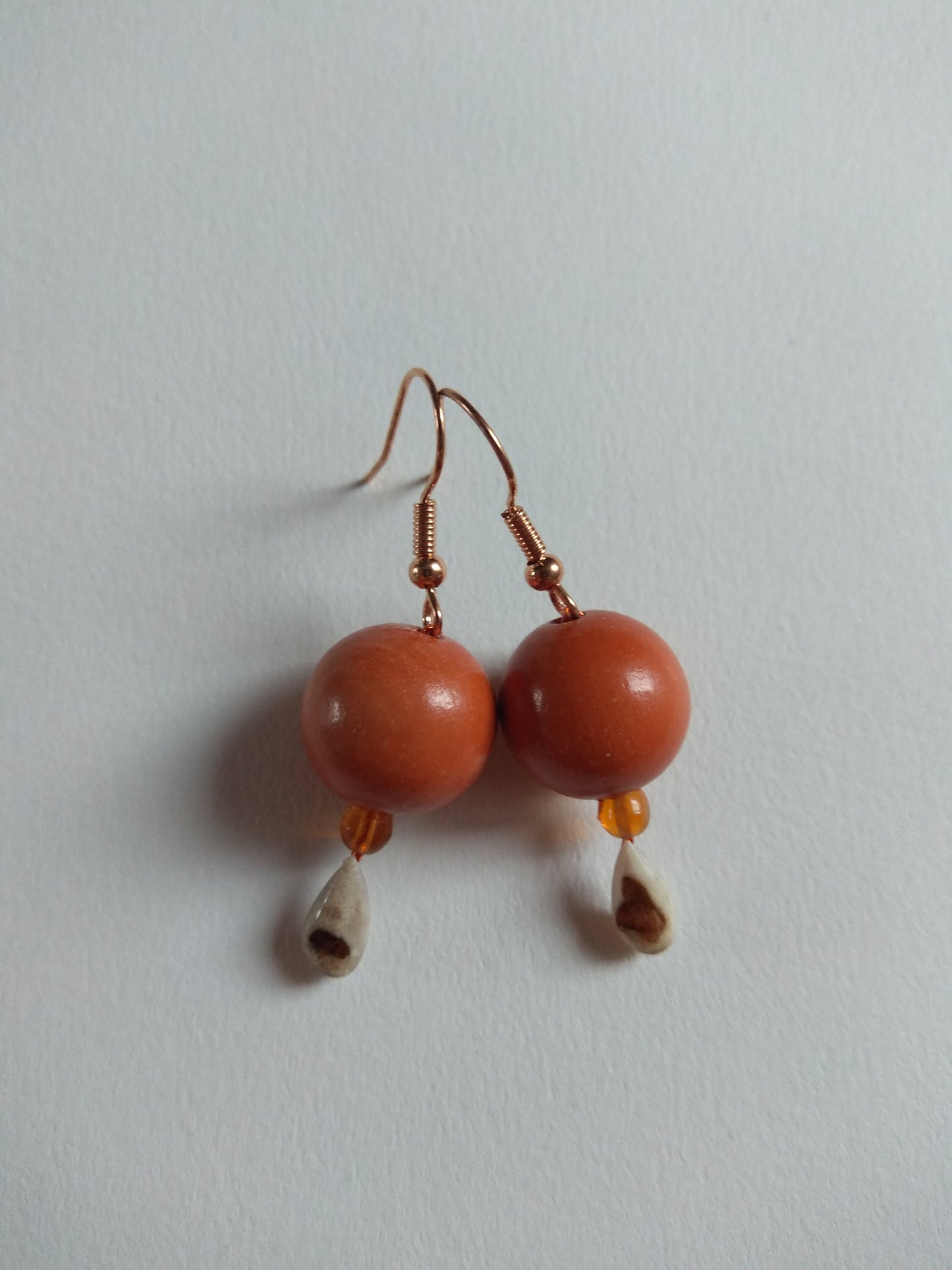 boucles d'oreilles perles et gouttes de cerf